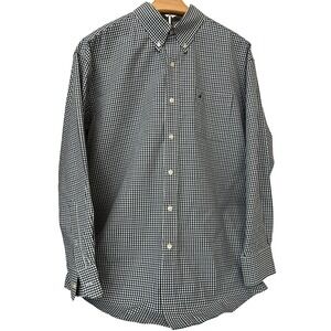 Nautica Mens Classic Fit Gingham Button Down Shirt Long Sleeve Size‎ 16 32 33